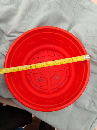 N 6 Ciotole rosse diametro 20 x fiori