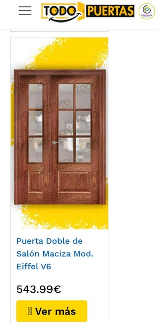 Puertas madera , cristal biselado