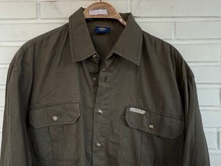 DICKIES camisa verde oscuro VINTAGE talla L 