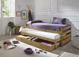 cama nido madera maciza 90x200