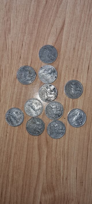 Lote monedas 10 céntimos