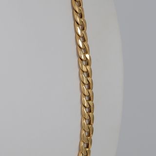 Cadena barbada de oro 18k 750 60cm