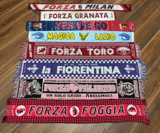 Sciarpe calcio football bufandas tifosi stadio 