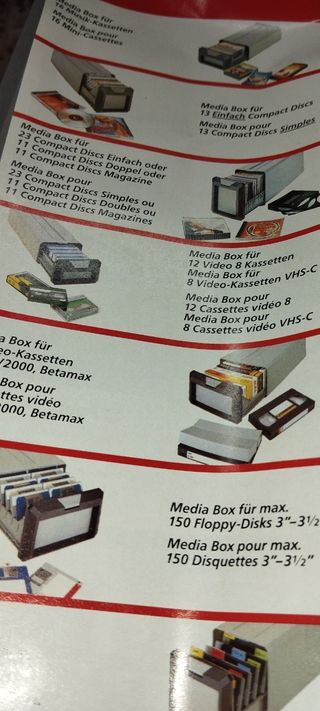 Caja archivo vídeo VHS-C