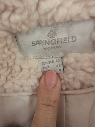 Abrigo Springfield blanco crema