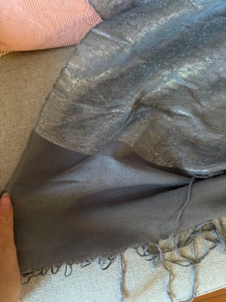 Sciarpa argentata donna di seta