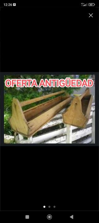COMEDEROS MADERA ANTIGUOS