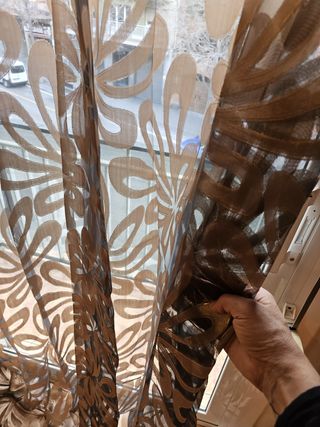 Dos Cortinas Transparentes de Alta Calidad
