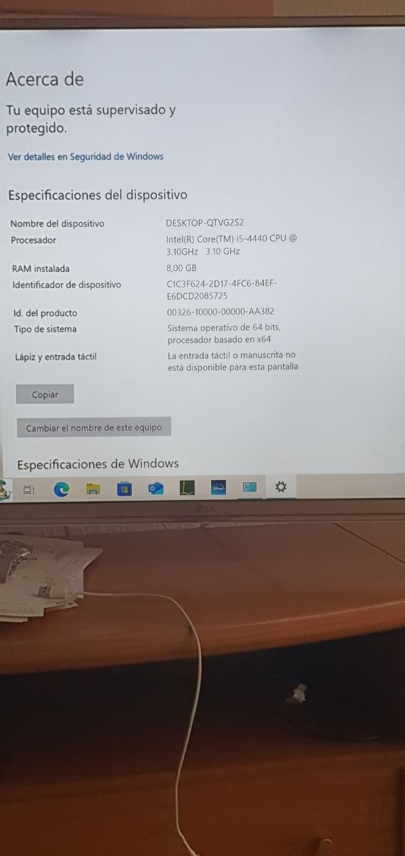 Ordenador de sobremesa HP i5