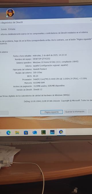 Ordenador de sobremesa HP i5