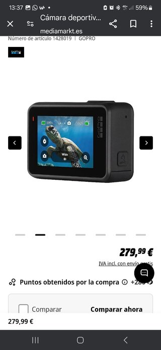 GoPro cámara deportiva