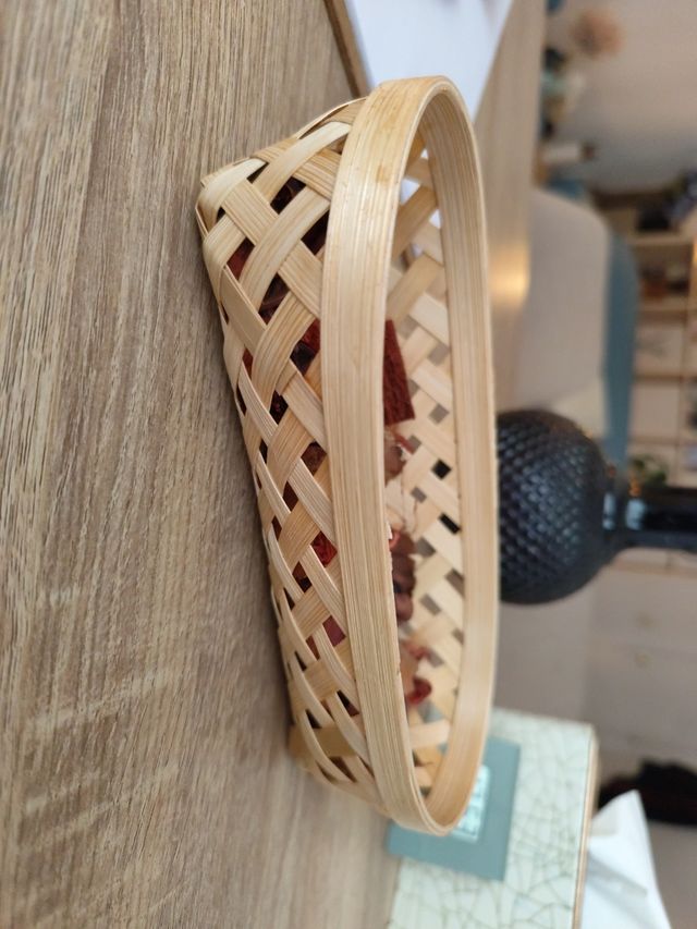 Cesta de mimbre 22x10cm