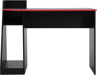 Scrivania Gaming, Tavolo Pc, Nero Rosso, Moderna, 