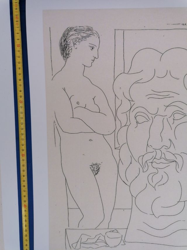 ARTE. PICASSO. 2 DIBUJOS. CARTEL