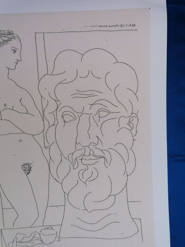 ARTE. PICASSO. 2 DIBUJOS. CARTEL