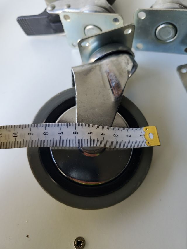 4 ruedas con freno giratorias industriales 