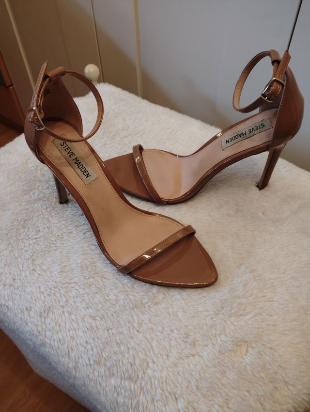 Sandalias tacón Steve Madden Camel T39