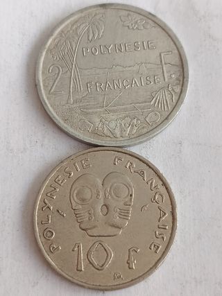Monedas de Polinesia Francesa 