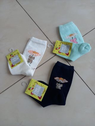 Set Calzini bambina piede 17-20 Nuovo 