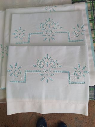 Lenzuolo misto lino matrimoniale con fedree