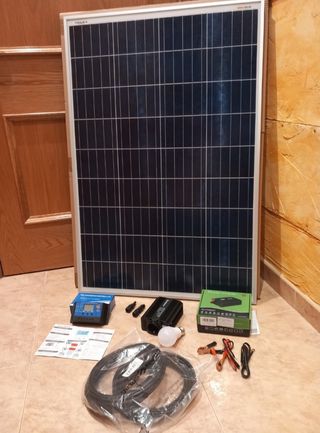 Kit solar 12v 600w inversor, placa, cabl