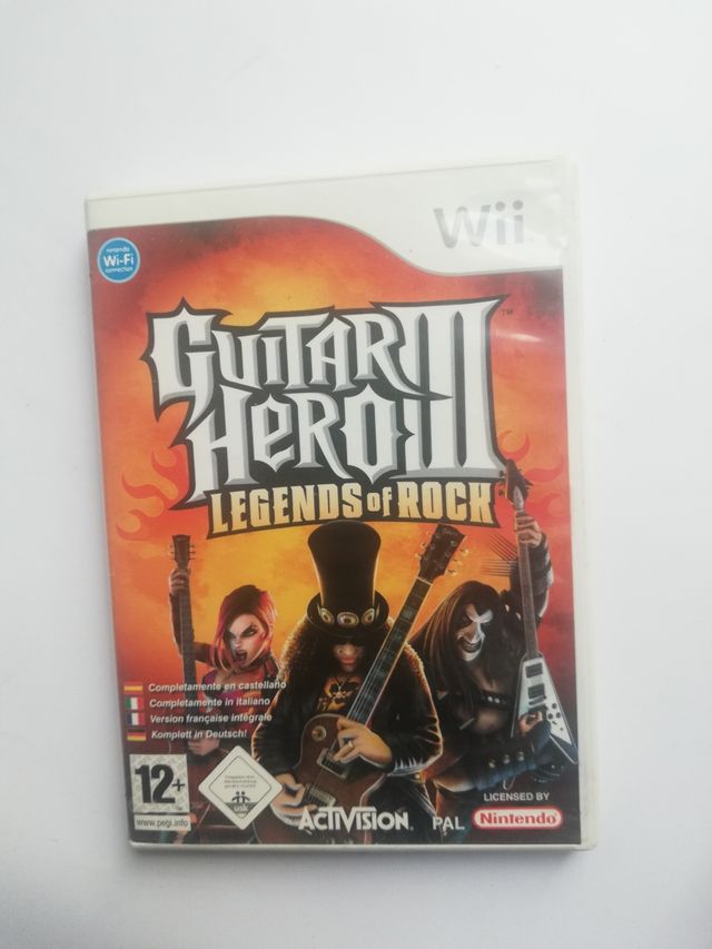 Guitar hiro III Leends of rock 3 nintendo wi
