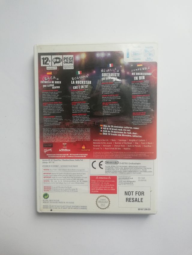 Guitar hiro III Leends of rock 3 nintendo wi