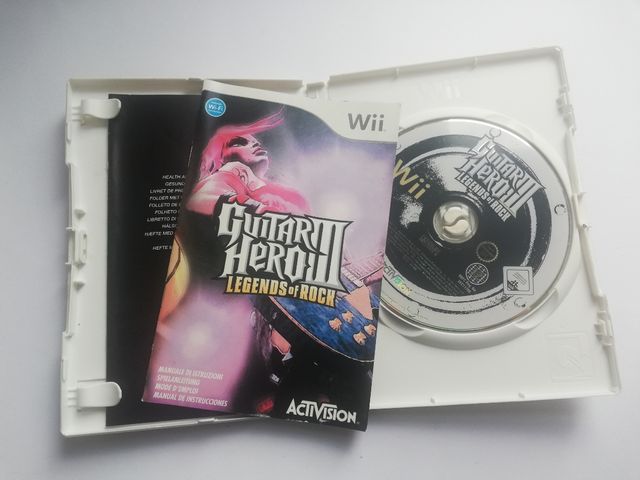 Guitar hiro III Leends of rock 3 nintendo wi