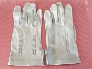 Guantes piel gris, Talla M