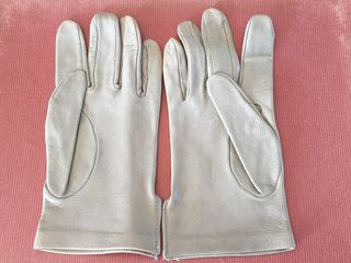 Guantes piel gris, Talla M