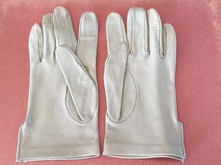 Guantes piel gris, Talla M