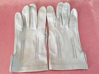 Guantes piel gris, Talla M
