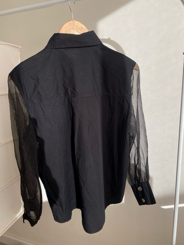 Blusa negra de zara