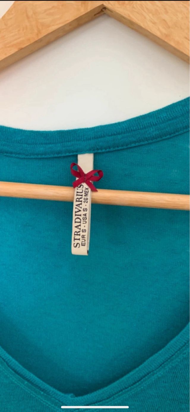 Camiseta verde turquesa