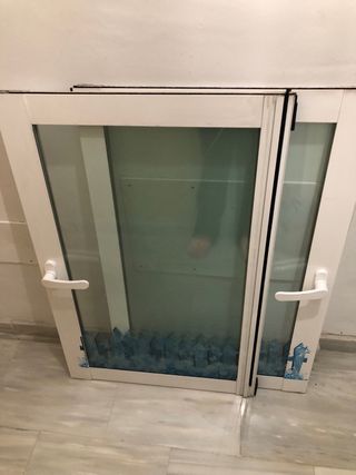 Ventana doble cristal aluminio