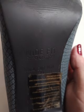 Zapatos salón verde oscuro