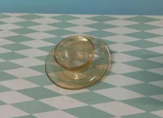 4 tazas café vintage, años 60