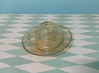 4 tazas café vintage, años 60