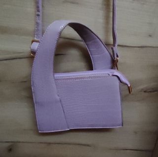 Borsa pitonata color lilla