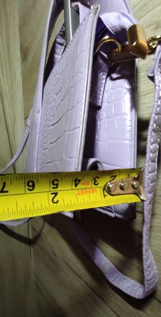 Borsa pitonata color lilla