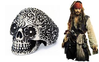 ANELLO TESCHIO PIRATI DEI CARAIBI