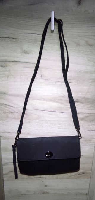 Mini borsa nera a tracolla