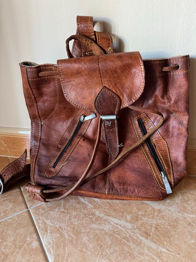 Bandolera de mujer de piel