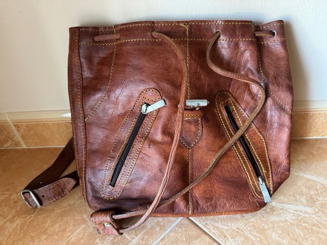 Bandolera de mujer de piel