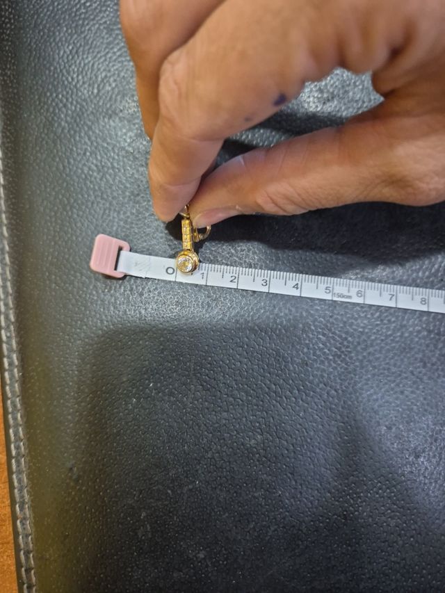 Pendientes oro 18k que cuelgan 