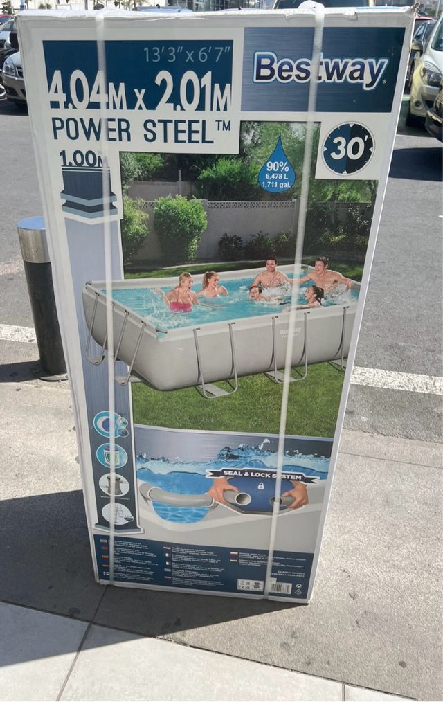 Piscina bestway 4.04mx2.01x1m con depuradora
