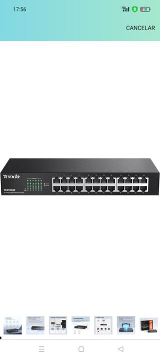 Tenda teg1024d, Ethernet,24 puerto RJ45