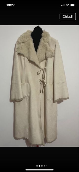 Eco pelliccia cappotto
