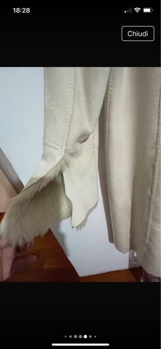 Eco pelliccia cappotto