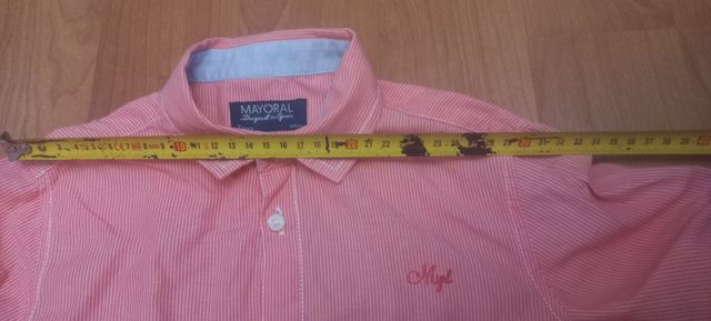 Camisa salmón Mayoral niño 7 años 122 c